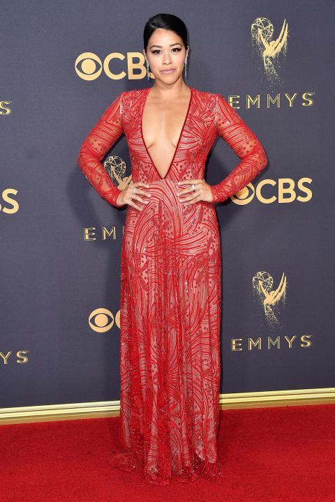 Gina Rodriguez at 2017 Emmys