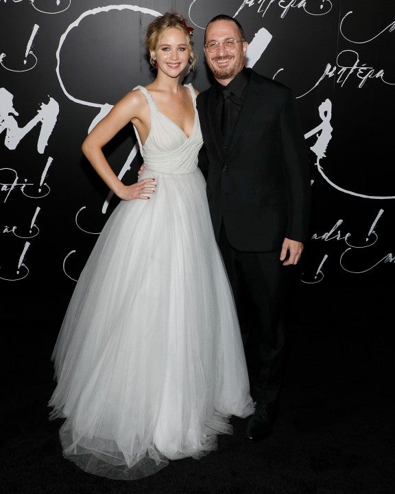 Jennifer Lawrence and Darren Aronofsky mother red carpet
