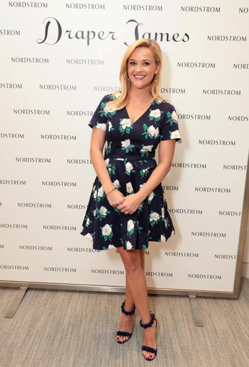 Reese Witherspoon at Draper James store in Costa Mesa