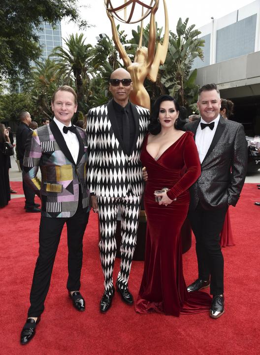 Carson Kressley, RuPaul, Michelle Visage and Ross Mathews at 2017 emmys