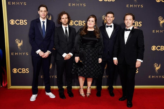 Pete Davidson, Kyle Mooney, Aidy Bryant, Mikey Day and Beck Bennett at 2017 Emmys