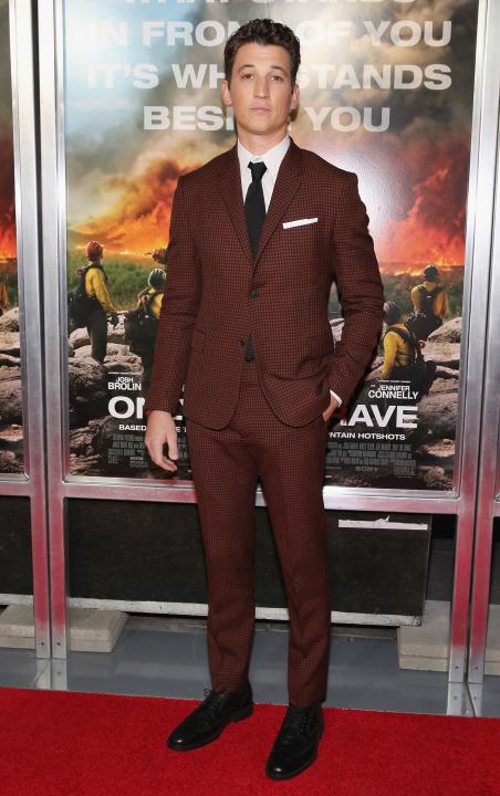 Miles Teller at Only the Brave screening