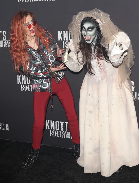 Bella Thorne at Knott's Scary Farm