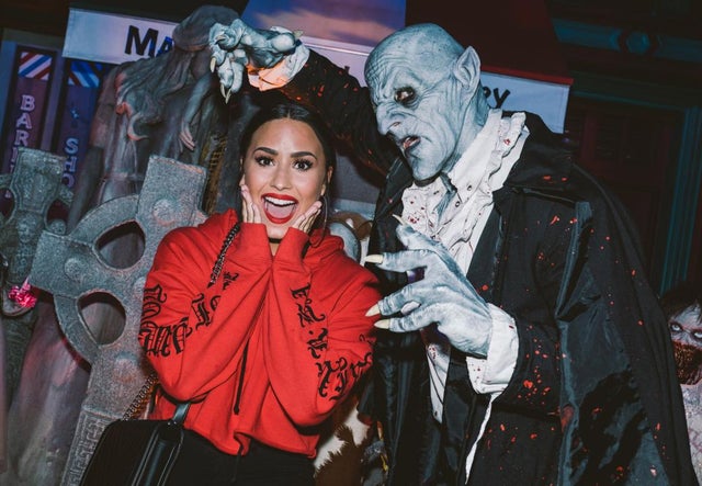 Demi Lovato at Hollywood Horror Nights