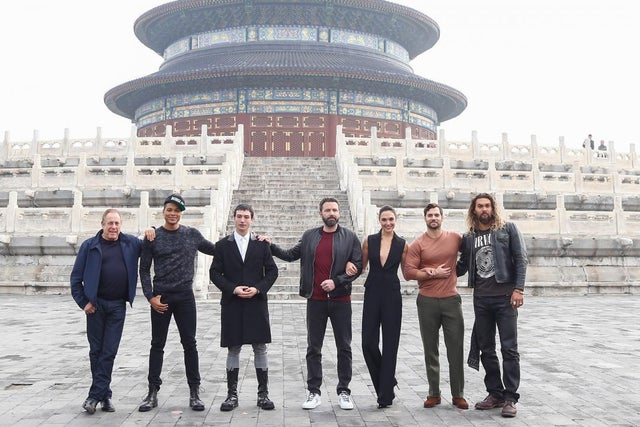 'Justice League' stars at Temple of Heaven in Beijing