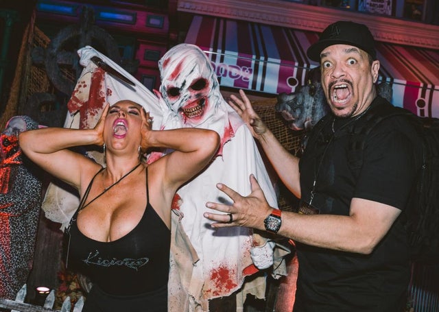 Coco Austin and Ice T at Halloween Horror Nights