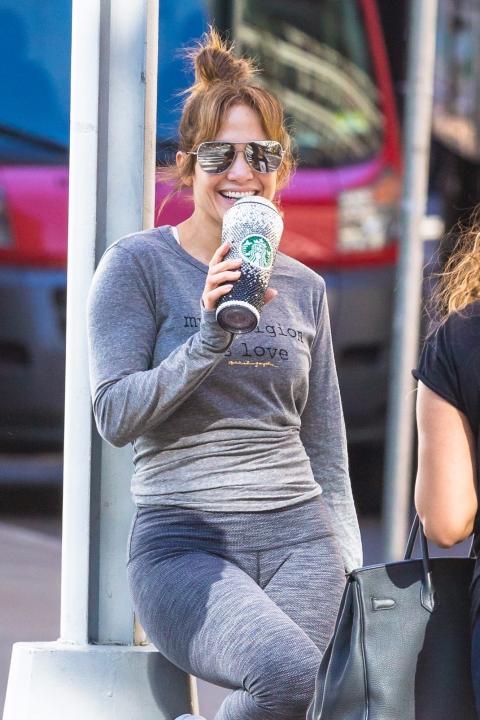 Jennifer Lopez after workout in NYC