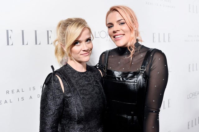 Reese Witherspoon and Busy Philipps at Elle event