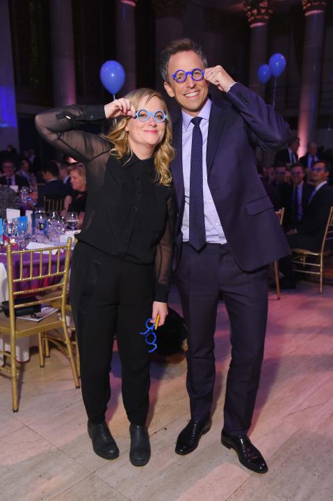 Amy Poehler and Seth Meyers at the Worldwide Orphans 13th Annual Gala at Cipriani Wall Street in New York City