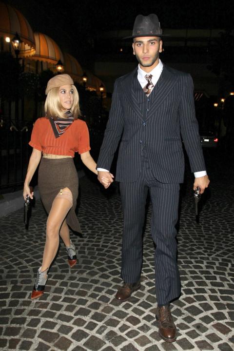 Kourtney Kardashian and Younes Bendjima as Bonnie and Clyde