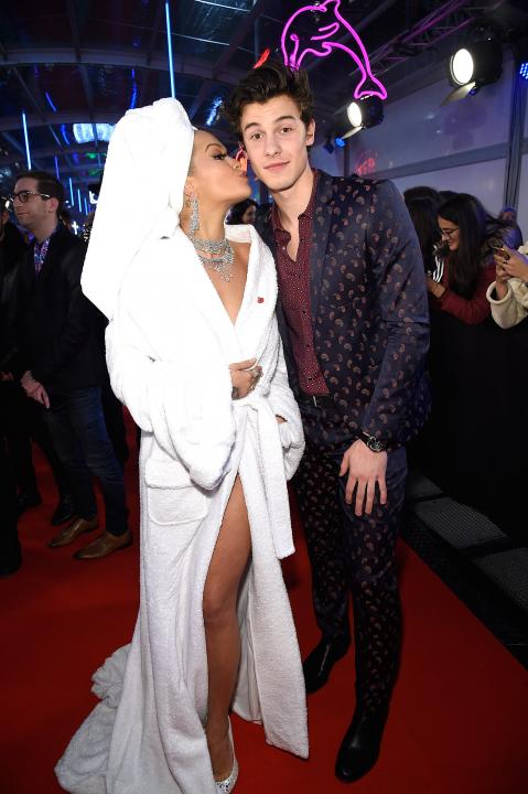Rita Ora and Shawn Mendes at 2017 MTV EMAs