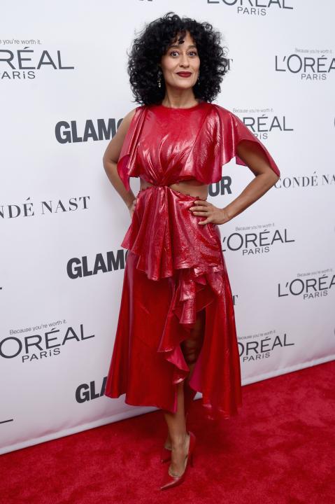 Tracee Ellis Ross attends Glamour's 2017 Women of The Year Awards