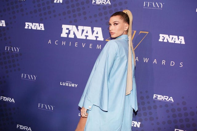 Hailey Baldwin steps out to the 31st Annual Footwear News Achievement Awards