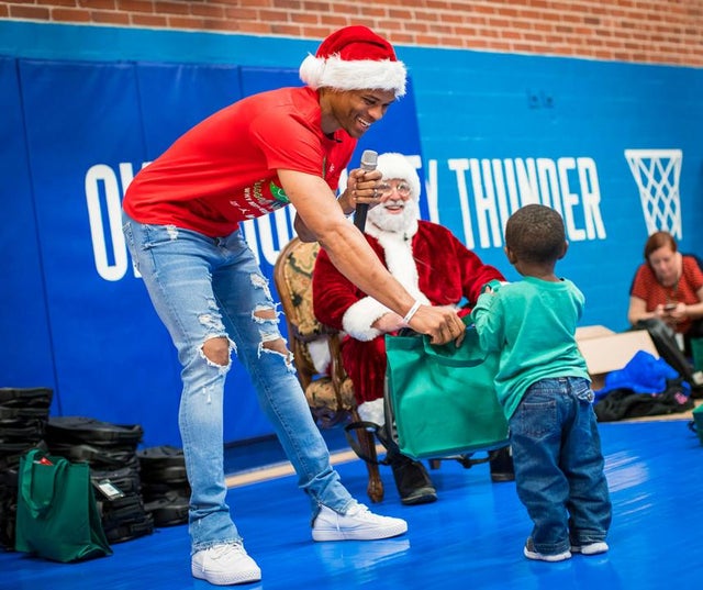 Russell Westbrook at Why Not Foundation? event