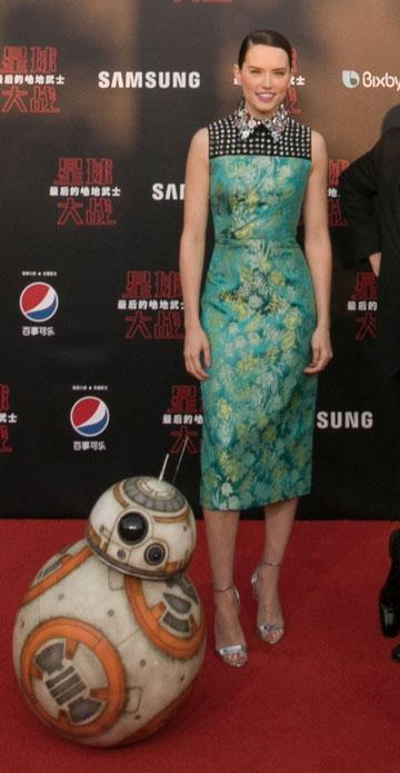 Daisy Ridley in Shanghai for The Last Jedi premiere