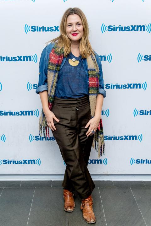 Drew Barrymore at Sirius XM