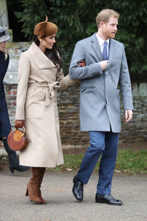 Meghan Markle and Prince Harry on Christmas