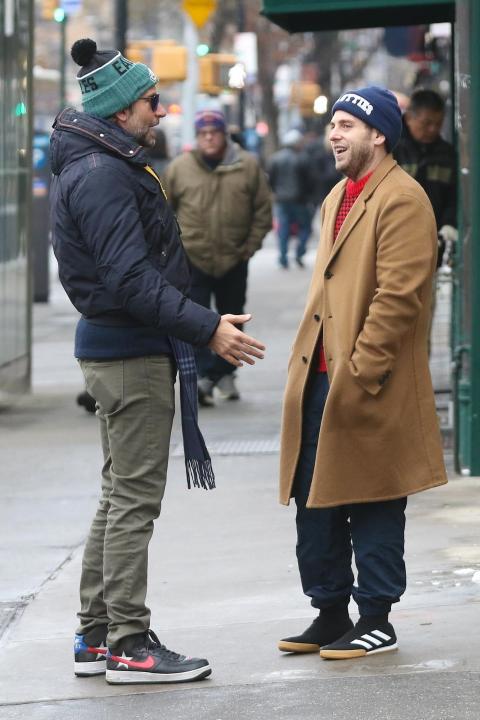 Jonah Hill and Bradley Cooper in West Village