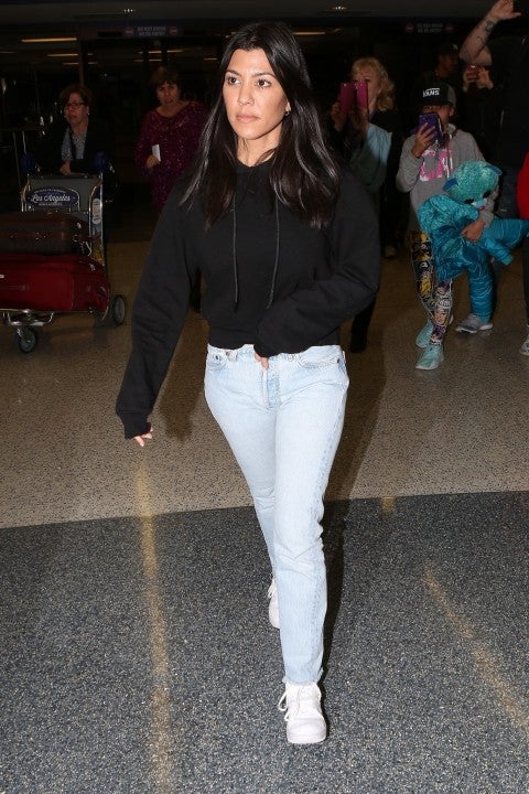 Kourtney Kardashian at airport