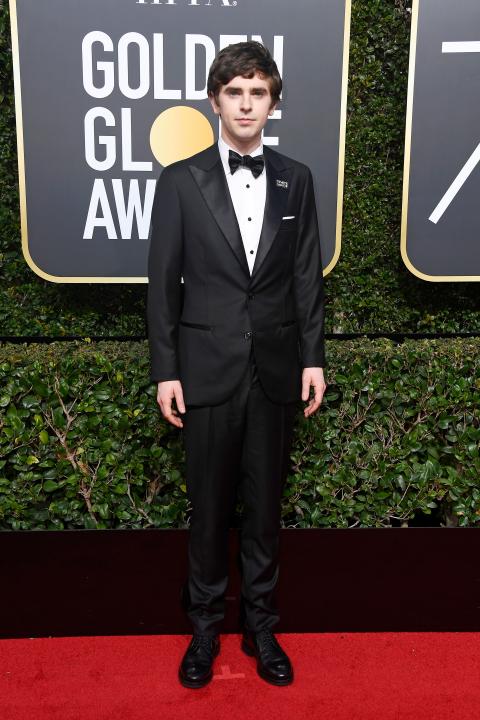 Freddie Highmore at 2018 Golden Globes