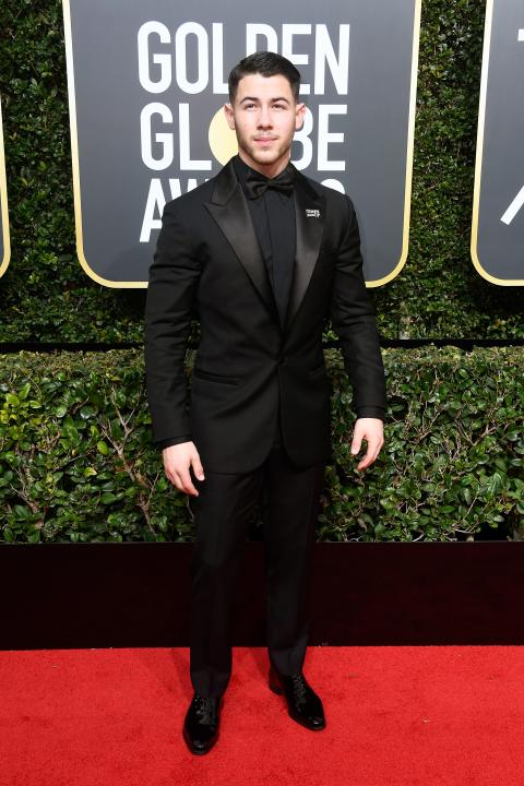 Nick Jonas at 2018 Golden Globes