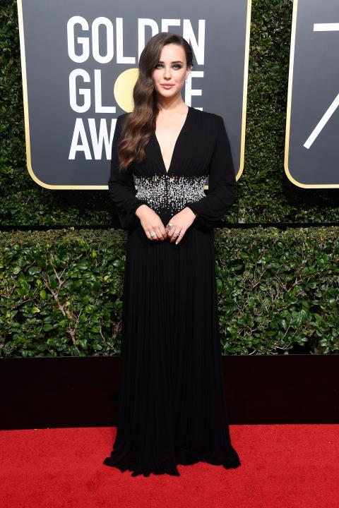 Katherine Langford at 2018 Golden Globes