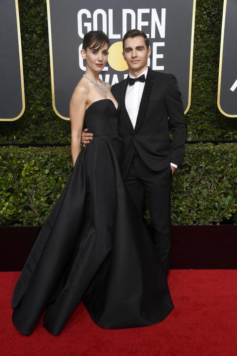 Alison Brie and Dave Franco at 2018 Golden Globes