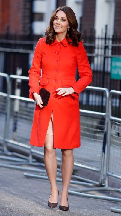 Kate Middleton in red coat