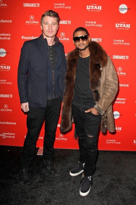 Garrett Hedlund and Usher at 2018 Sundance