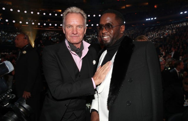 Sting and Diddy at 2018 GRAMMYs