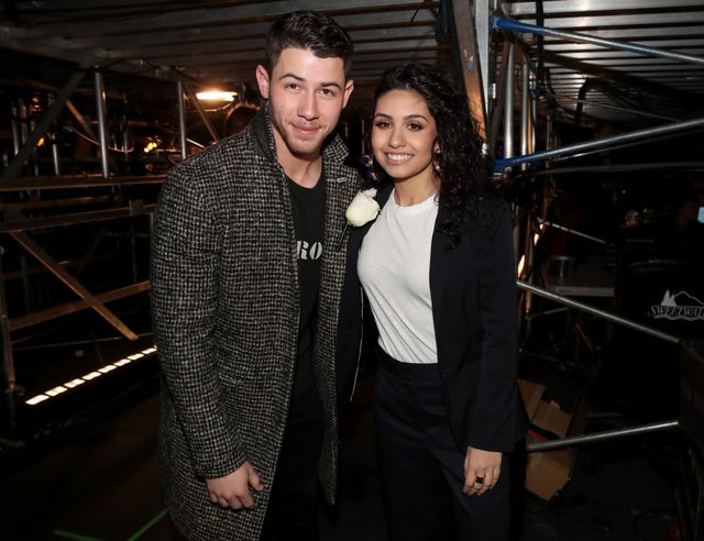 Nick Jonas and Alessia Cara at 2018 GRAMMYs