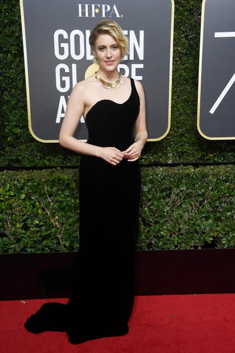 Greta Gerwig at 2018 Golden Globes