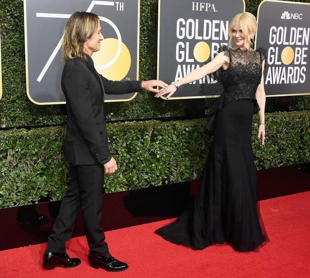 Nicole Kidman and Keith Urban at 2018 Golden Globes