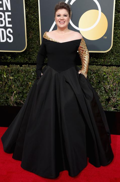Kelly Clarkson at 2018 Golden Globes