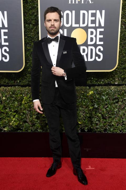 Sebastian Stan at 2018 Golden Globes