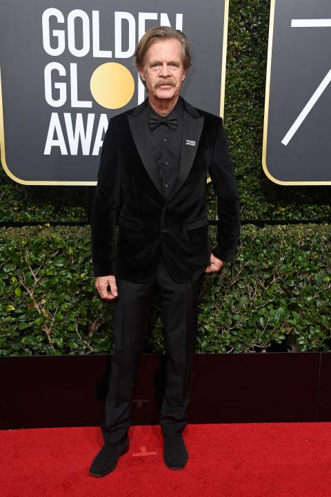 William H Macy at 2018 Golden Globes