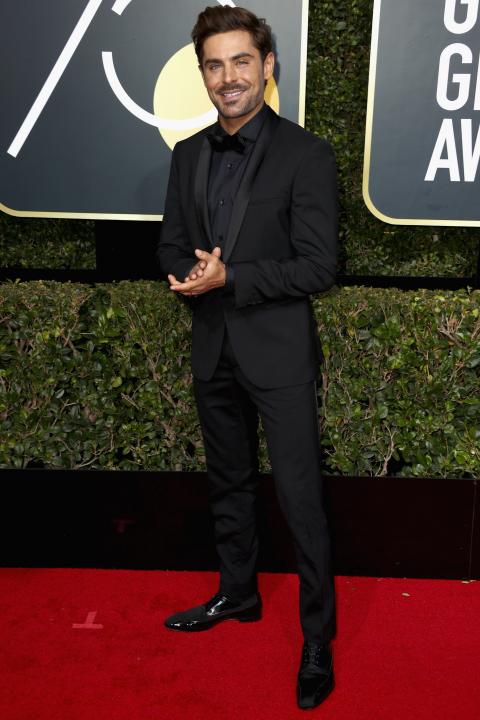 Zac Efron at 2018 Golden Globes