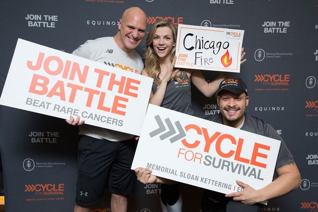 'Chicago Fire' stars at Cycle for Survival