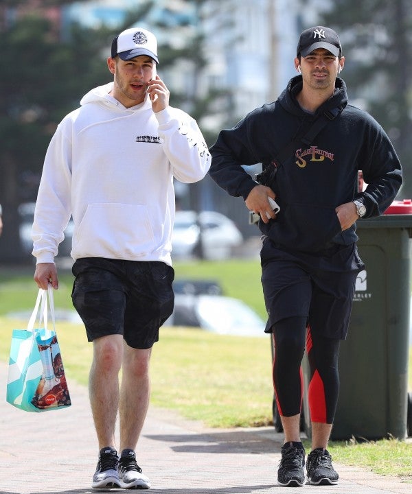 Nick and Joe Jonas in Sydney