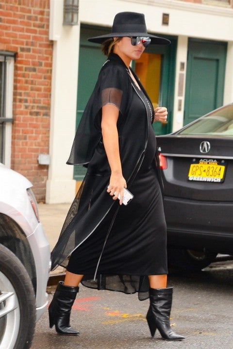 Chrissy Teigen out and about in New York City.