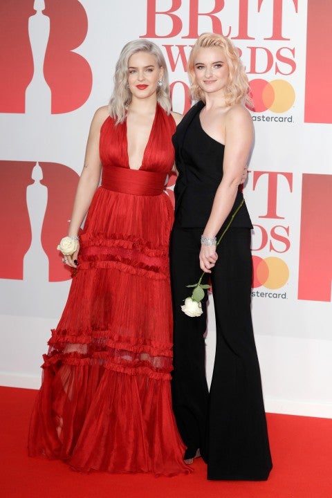 Anne Marie and Grace Chatto of Clean Bandit at 2018 BRIT Awards