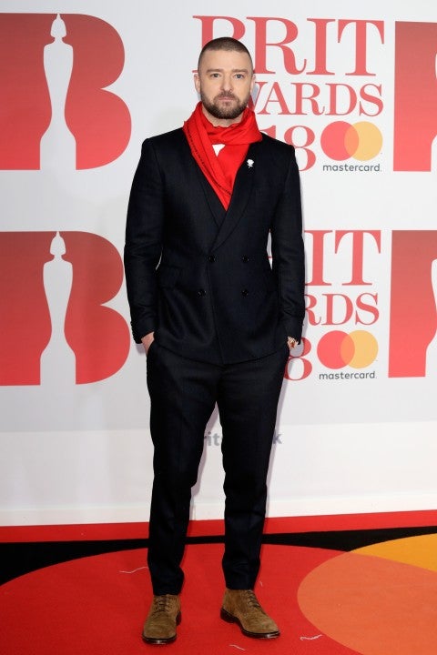 Justin Timberlake at 2018 BRIT Awards