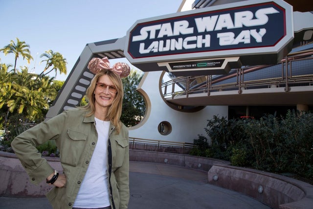 Laura Dern at the Star Wars Launch Bay at Disneyland