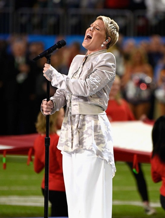 Pink Singing at Super Bowl LII