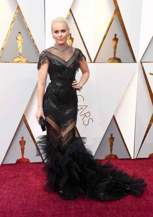 Lindsey Vonn at 2018 Oscars