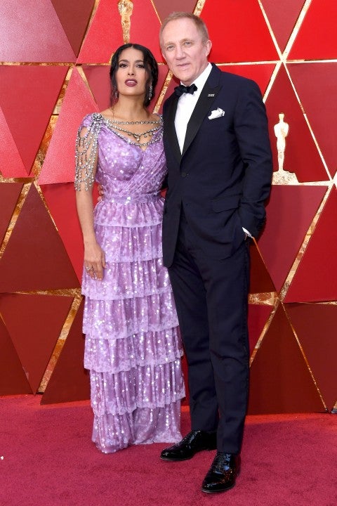 Salma Hayek and François-Henri Pinault at 2018 Oscars