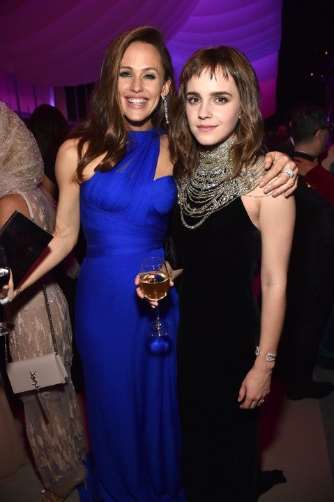 Jennifer Garner and Emma Watson at Vanity Fair party