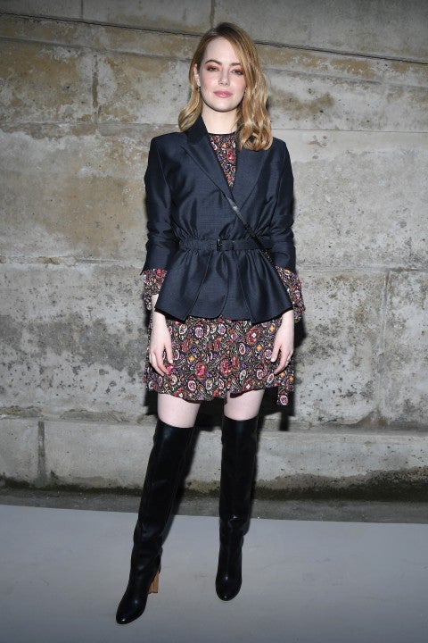 Emma Stone at Paris Fashion Week