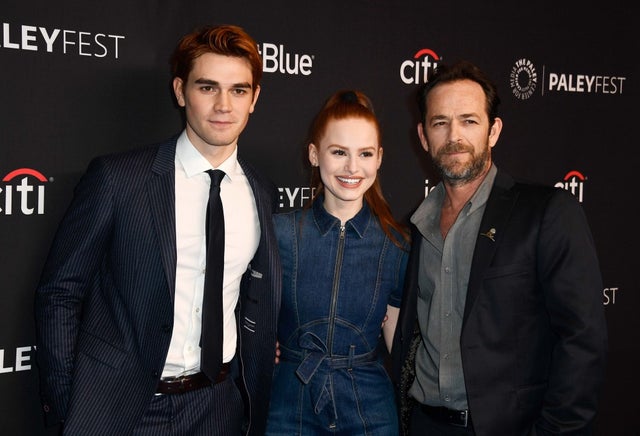 K.J. Apa, Madelaine Petsch and Luke Perry at 'Riverdale' panel at PaleyFest on Mar. 25
