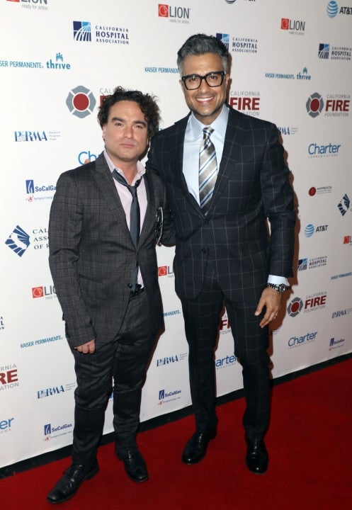 Johnny Galecki and and Jamie Camil